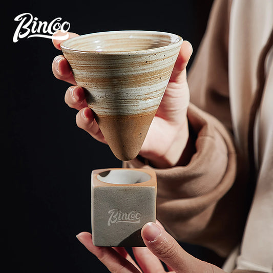 1PC Japanese Style Retro Ceramic Coffee Cup