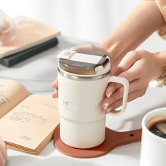 Bincoo Wood Grain SS Ceramic Thermos Tumbler