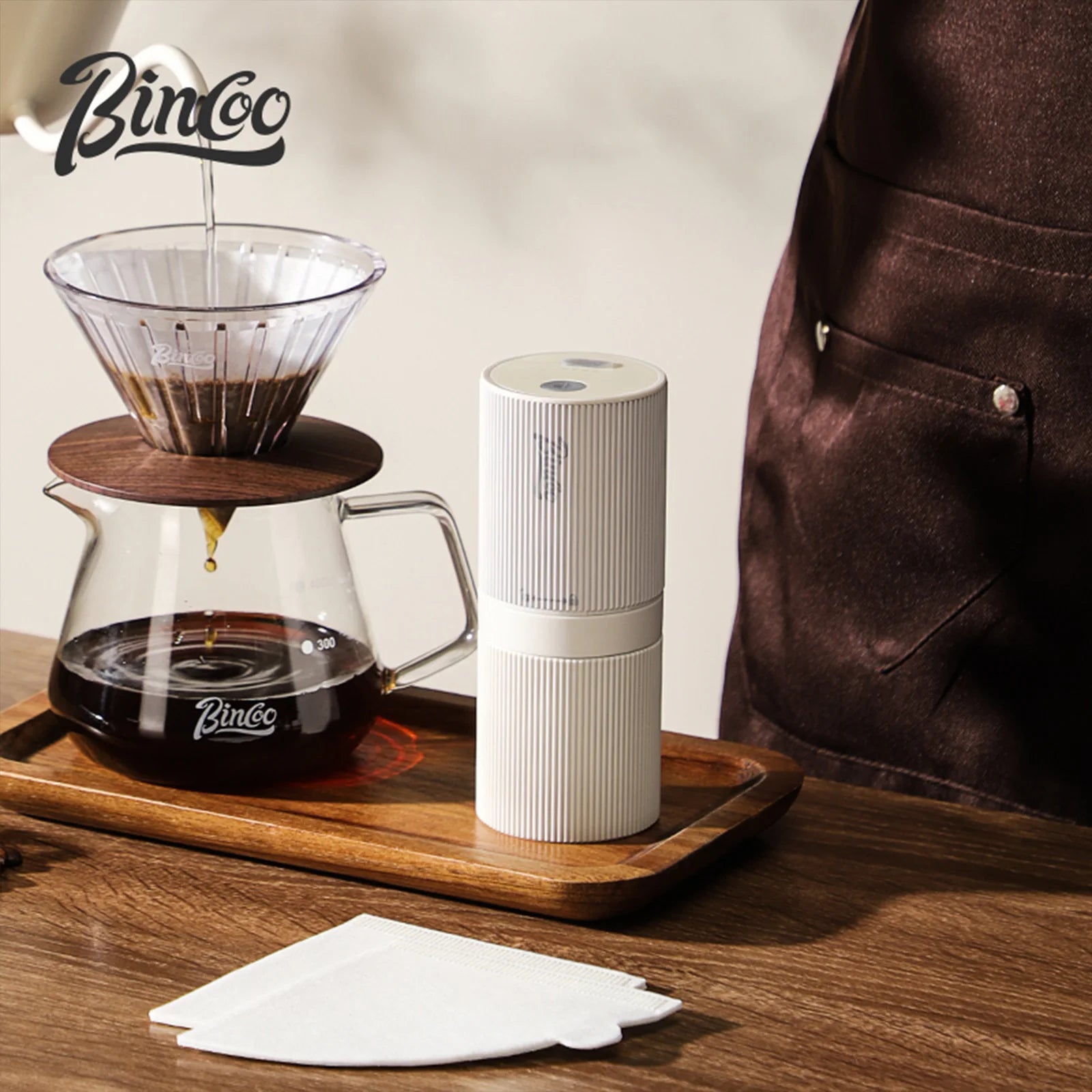 Bincoo Portable USB Electric Coffee Grinder Adjustable Rechargeable