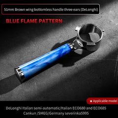 58mm 2-Ear Bottomless Portafilter, Stainless Steel