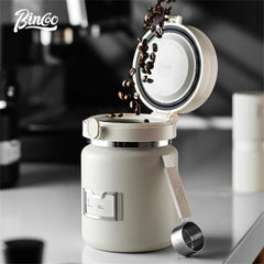 Bincoo Vacuum-Sealed Stainless Steel Coffee Storage Canister 1000ml