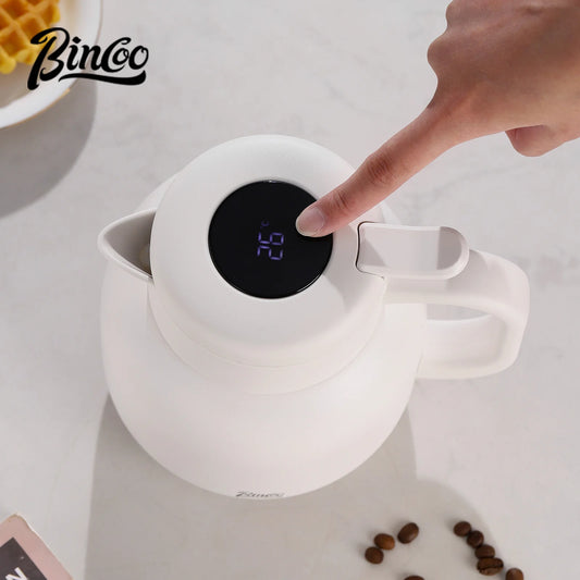 1000ml 316 Stainless Steel Thermal Coffee Pot with Temperature Display