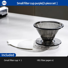 Bincoo Reusable V60 Coffee Filter Dripper V01/V02 with 50pcs Filter Paper