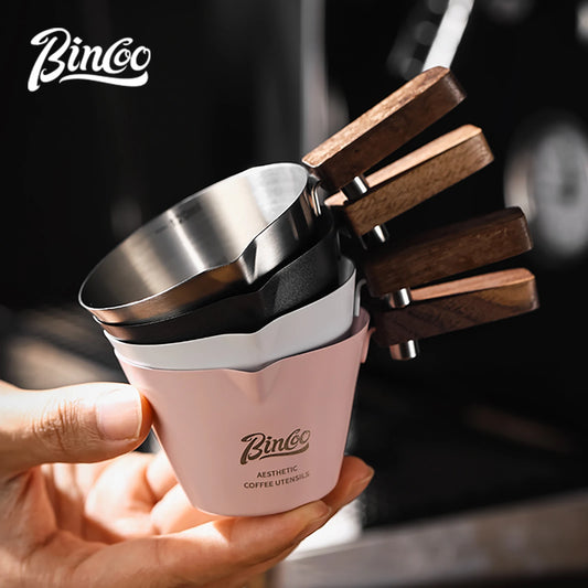 Bincoo 120mL Stainless Steel Espresso Measuring Cup with Scale