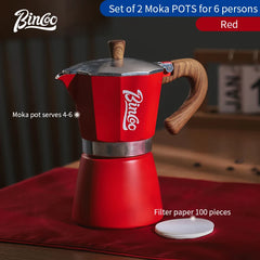 Bincoo Single-Valve Stovetop Moka Pot