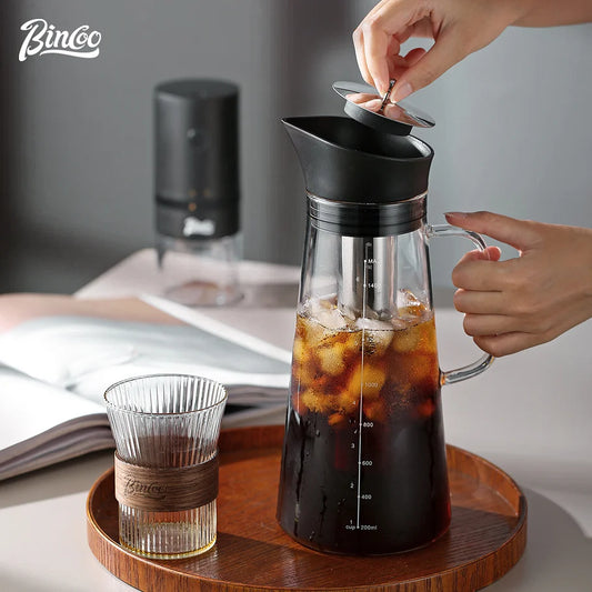 BINCOO Cold Brew Coffee Maker with Removable Stainless Steel Filter