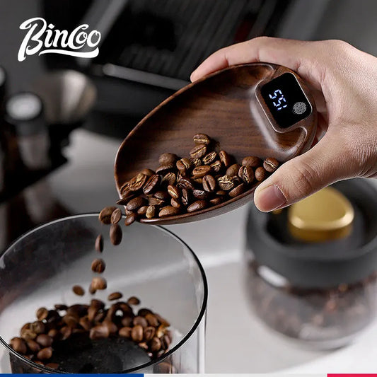 Bincoo Intelligent Coffee Scale (0.1g Precision, Rechargeable, Bean Plate)