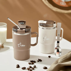 Bincoo Wood Grain SS Ceramic Thermos Tumbler