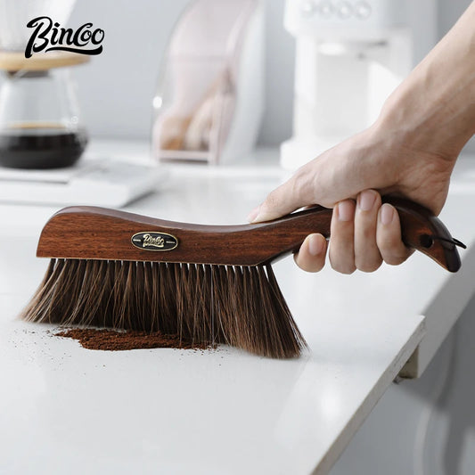 Wooden Handle Coffee Grinder Cleaning Brush