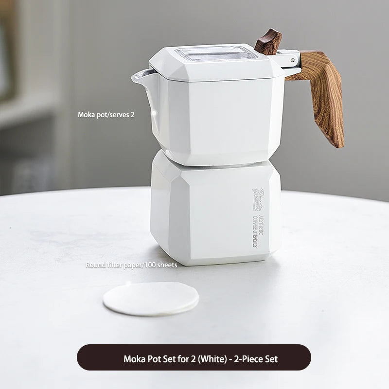 Bincoo Panda Mini Rubik’s Cube Double-Valve Moka Pot