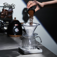 Bincoo Reusable V60 Coffee Filter Dripper V01/V02 with 50pcs Filter Paper