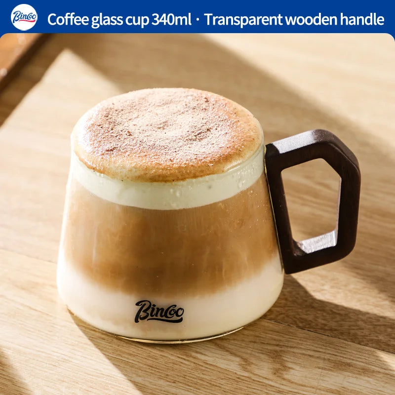 BINCOO 340ML Transparent Heat-resistant Espresso Cup