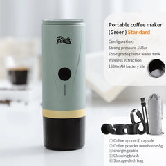 Wireless Portable Electric Espresso Coffee Machine 2-in-1