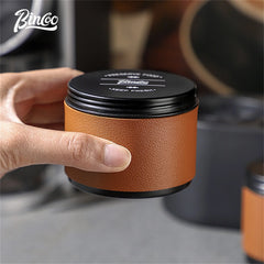 Portable Mini Aluminum Alloy Coffee Bean Storage Jar, Sealed Container