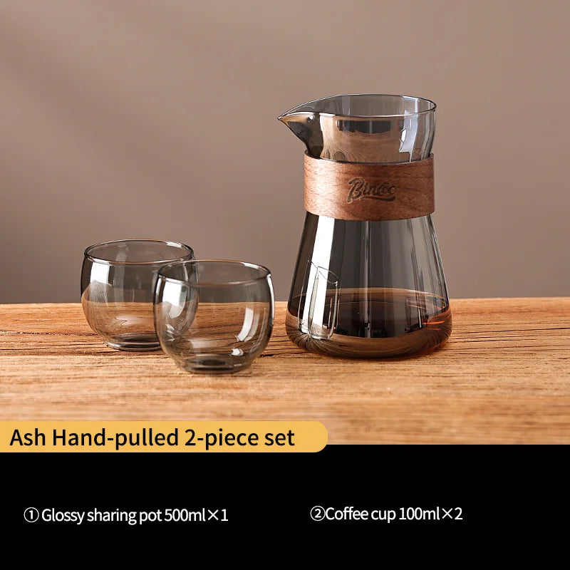 500ml Glass Pour Over Coffee Maker Set with Carafe and Filter