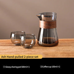 500ml Glass Pour Over Coffee Maker Set with Carafe and Filter