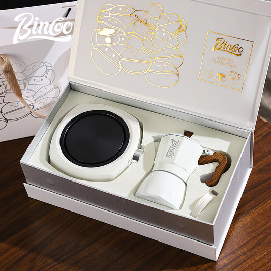 Bincoo Coffee Moka Pot Gift Box Double-Valve Espresso Maker