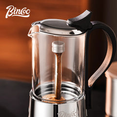 Bincoo Glass Double-Valve Moka Pot with Electric Heater, 220V