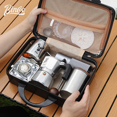 Bincoo Moka Pot Stovetop Espresso Maker with Latte Cups