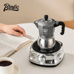 Bincoo 120ml Dual Valve Stovetop Moka Pot Espresso Maker