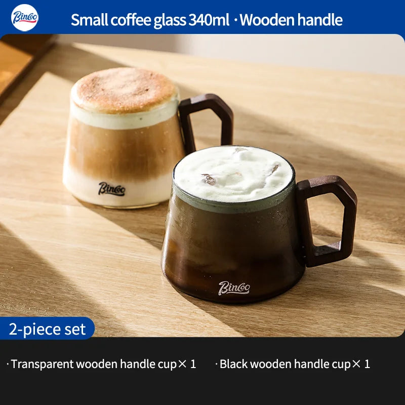 BINCOO 340ML Transparent Heat-resistant Espresso Cup