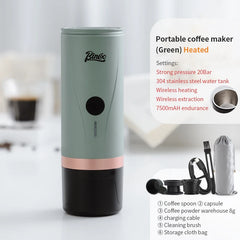 Wireless Portable Electric Espresso Coffee Machine 2-in-1