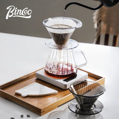Bincoo Reusable V60 Coffee Filter Dripper V01/V02 with 50pcs Filter Paper