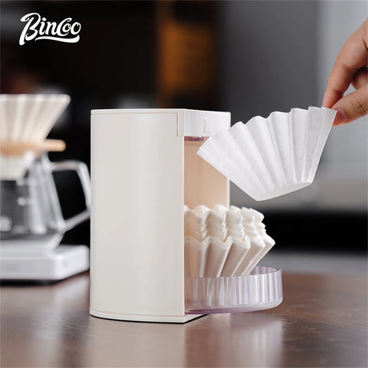 Bincoo Cake-Shaped Coffee Filter Paper Storage Box