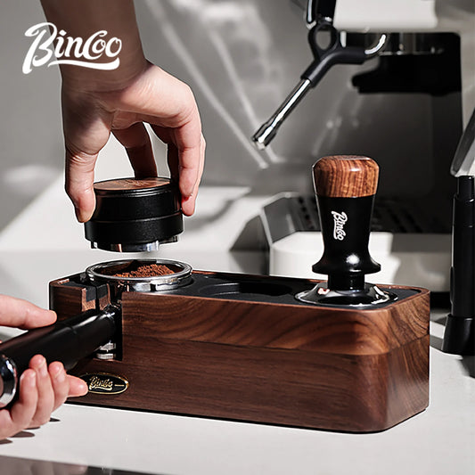 Bincoo 51-58mm Wooden and Silicone Coffee Tamper Station