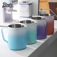 350/600ML Milk Frothing Pitcher – 304 Stainless Steel Latte Jug with Precision Scale