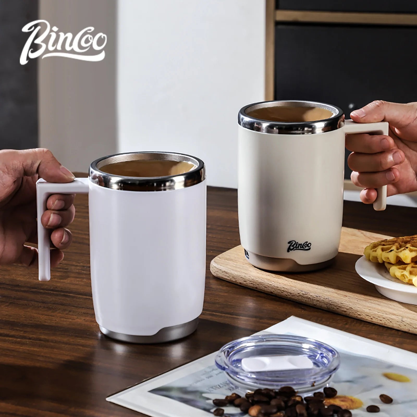 Tasse électrique à agitation automatique en acier inoxydable 316, rechargeable et sûre, avec système magnétique, pour mélanger le lait, bouteille d'eau intelligente de 400 ml