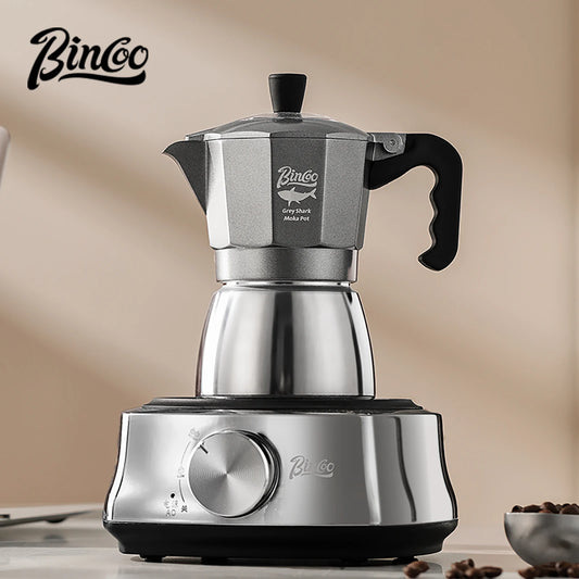 Bincoo 120ml Dual Valve Stovetop Moka Pot Espresso Maker