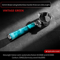 58mm 2-Ear Bottomless Portafilter, Stainless Steel