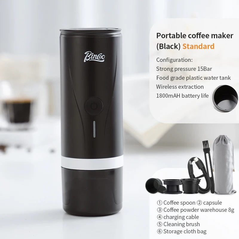 Wireless Portable Electric Espresso Coffee Machine 2-in-1