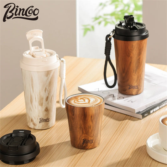 Bincoo 500ml Wood Thermal Cup