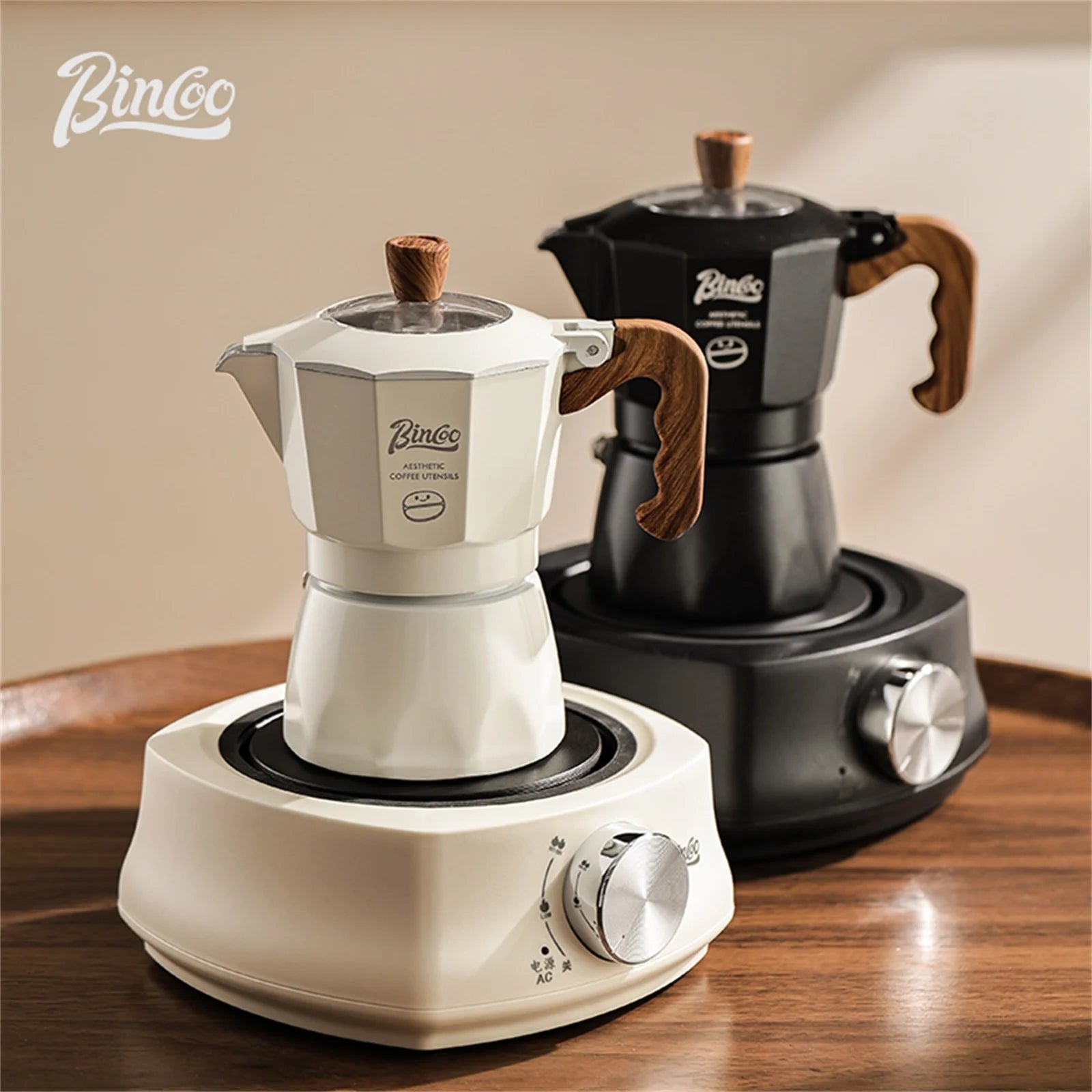 Bincoo Double-Valve Mocha Pot for 2 Persons