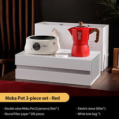Bincoo Coffee Moka Pot Gift Box Double-Valve Espresso Maker