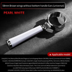 58mm 2-Ear Bottomless Portafilter, Stainless Steel