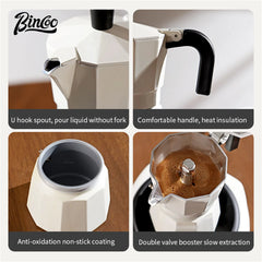 Bincoo Double-Valve Coffee Moka Pot 4,5 pcs