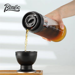BINCOO 600ml Cold Brew Coffee Bottle and Extraction Cup