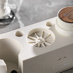 BINCOO Espresso Tamping Base 51-58mm Adjustable Portafilter Holder Distributor Stand