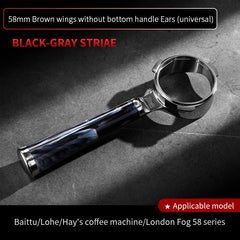 58mm 2-Ear Bottomless Portafilter, Stainless Steel