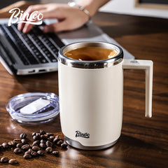 Tasse électrique à agitation automatique en acier inoxydable 316, rechargeable et sûre, avec système magnétique, pour mélanger le lait, bouteille d'eau intelligente de 400 ml