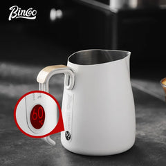 600ml Stainless Steel Coffee Milk Frothing Pitcher with Measurement Markings