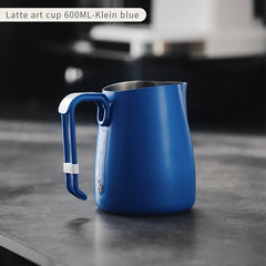 600ml Stainless Steel Coffee Milk Frothing Pitcher with Measurement Markings