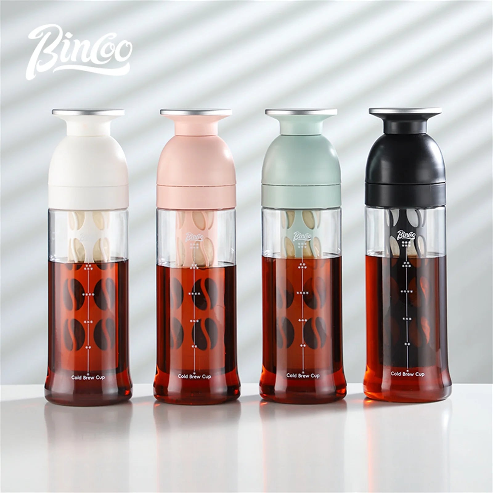 BINCOO 600ml Cold Brew Coffee Bottle and Extraction Cup