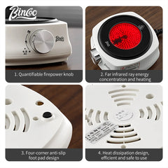 Bincoo Electric Ceramic Stove Coffee Pot Heating Base