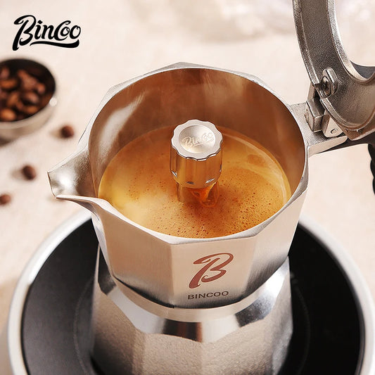 Bincoo Moka Pot Stovetop Espresso Maker with Latte Cups
