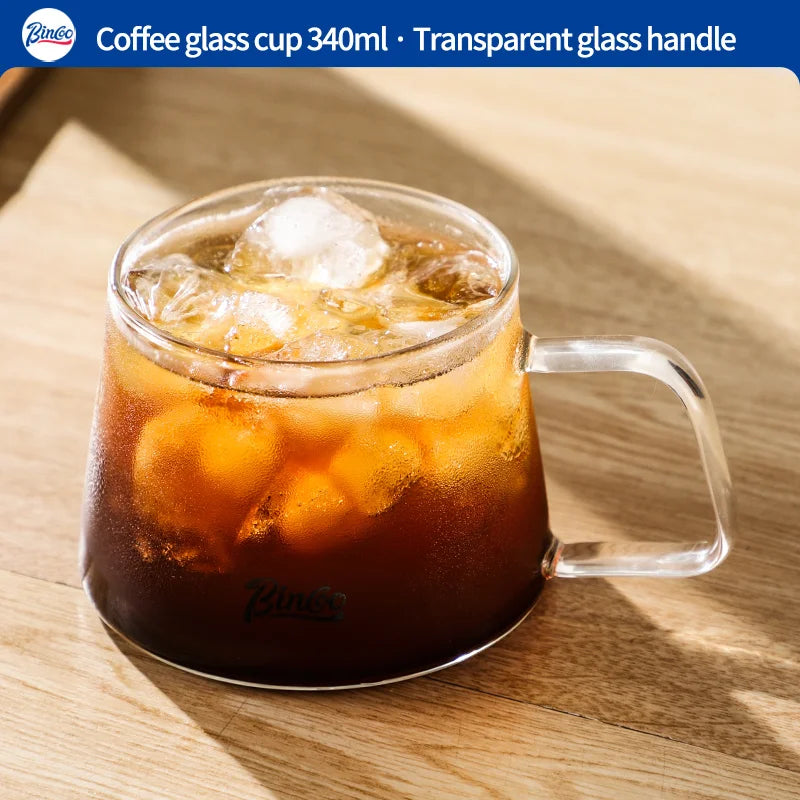 BINCOO 340ML Transparent Heat-resistant Espresso Cup