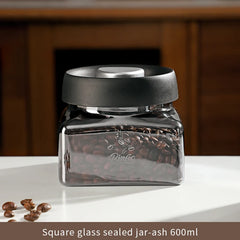 Bincoo 1200ml Glass Vacuum Sealed Coffee Canister